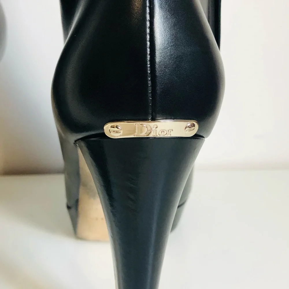Dior Black Heeled Boots - Picture 4 of 9